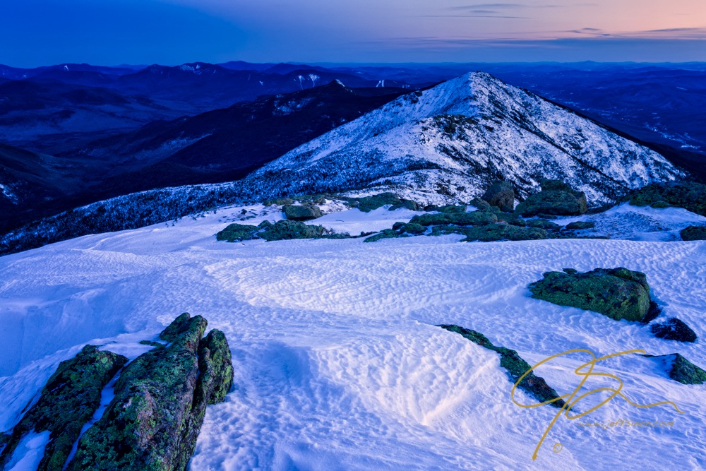 High ridge mountain covered in snow