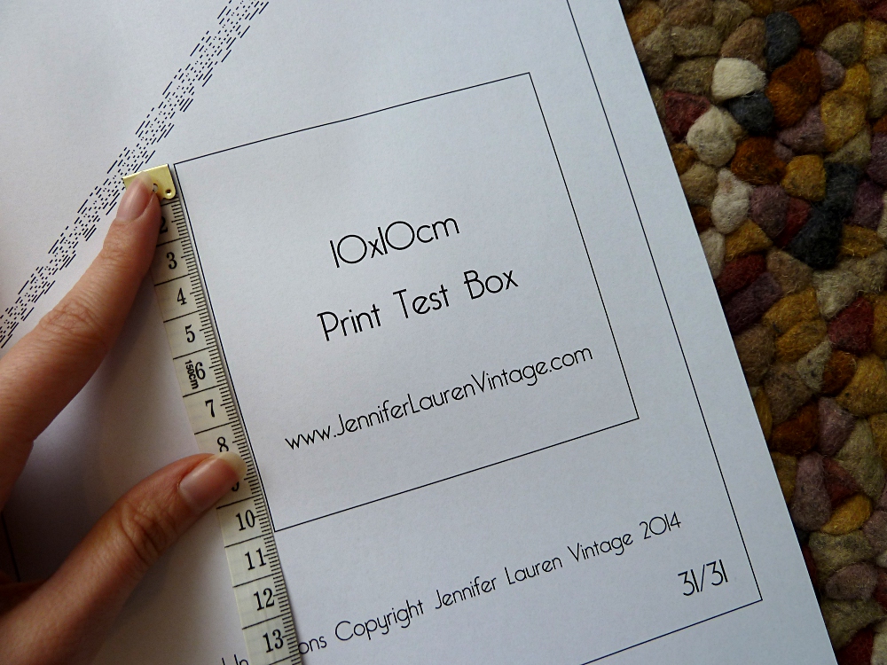 Print Test Box for a PDF