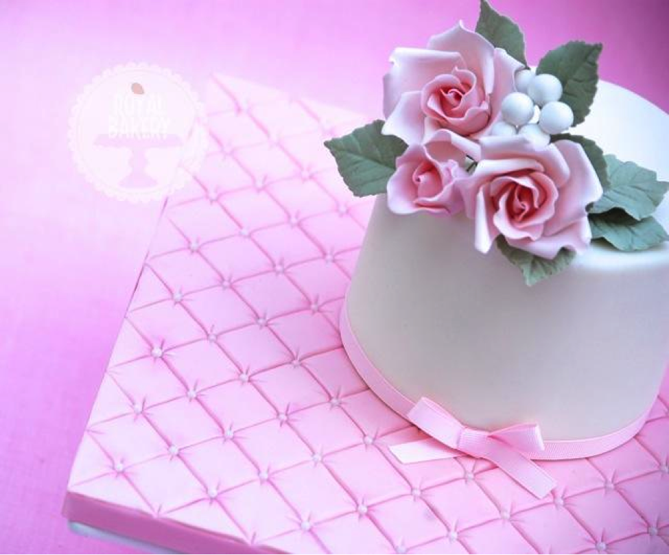 Quilted Cake Board