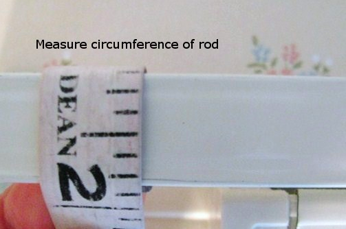 Measuring the Circumference of a Curtain Rod