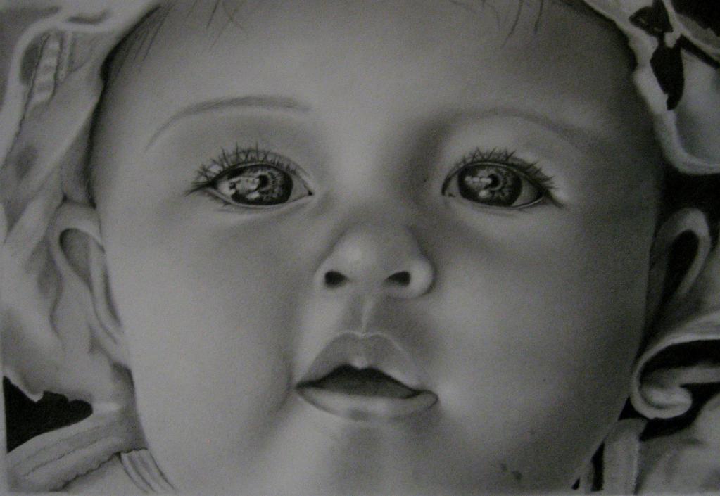 Drawing of an Infant's Face