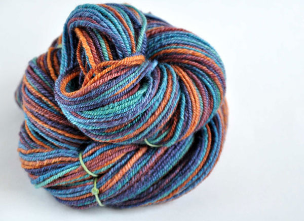 chain plied handspun yarn