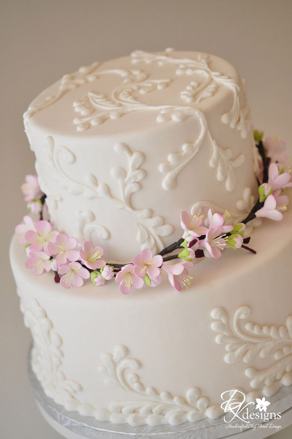 Cherry blossom cake by DK Designs