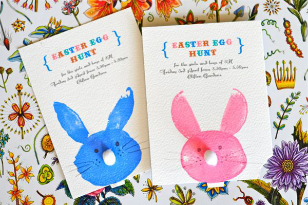 Painted Easter Bunny Cards