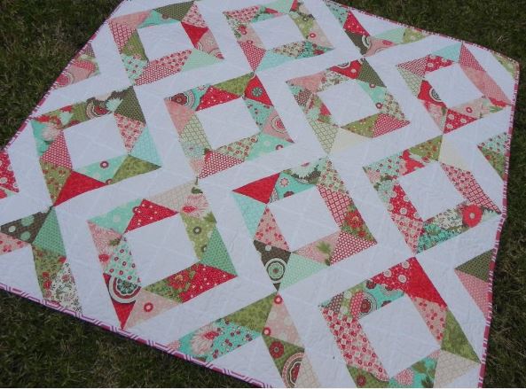 Fresh Diamonds Quilt Pattern 