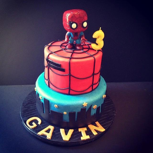 Spiderman Birthday Cake