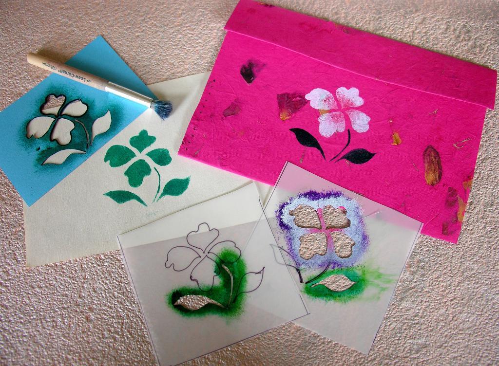 Make Your Own Stencil - Free Paper Crafts Pattern on Bluprint!