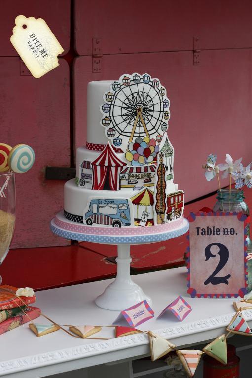 Fairground Cake White Chocolate Tinting