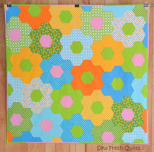 Modern Flower Garden Quilt - Bluprint Pattern