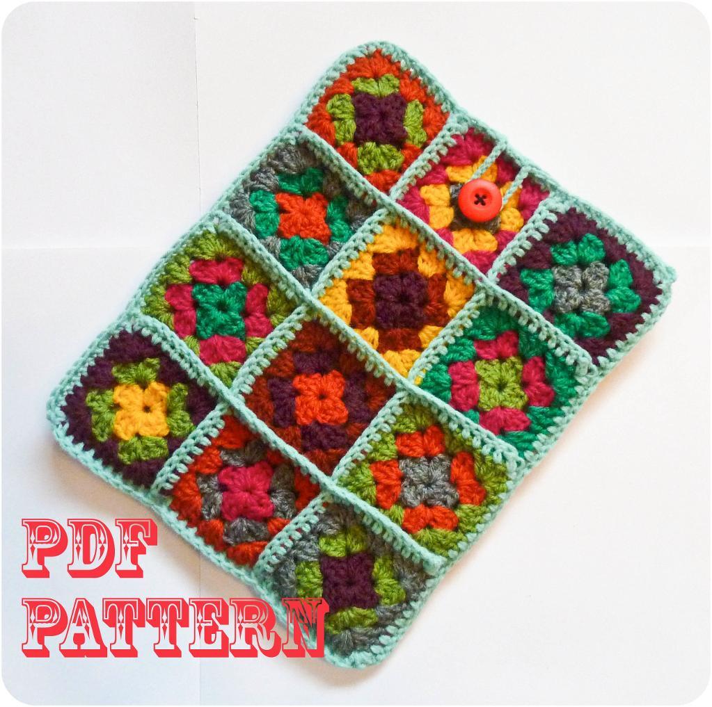 Granny square ipad case