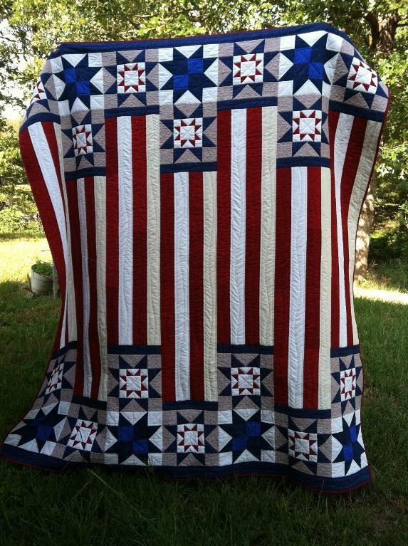 Quilt of Valor made by Bluprint Member