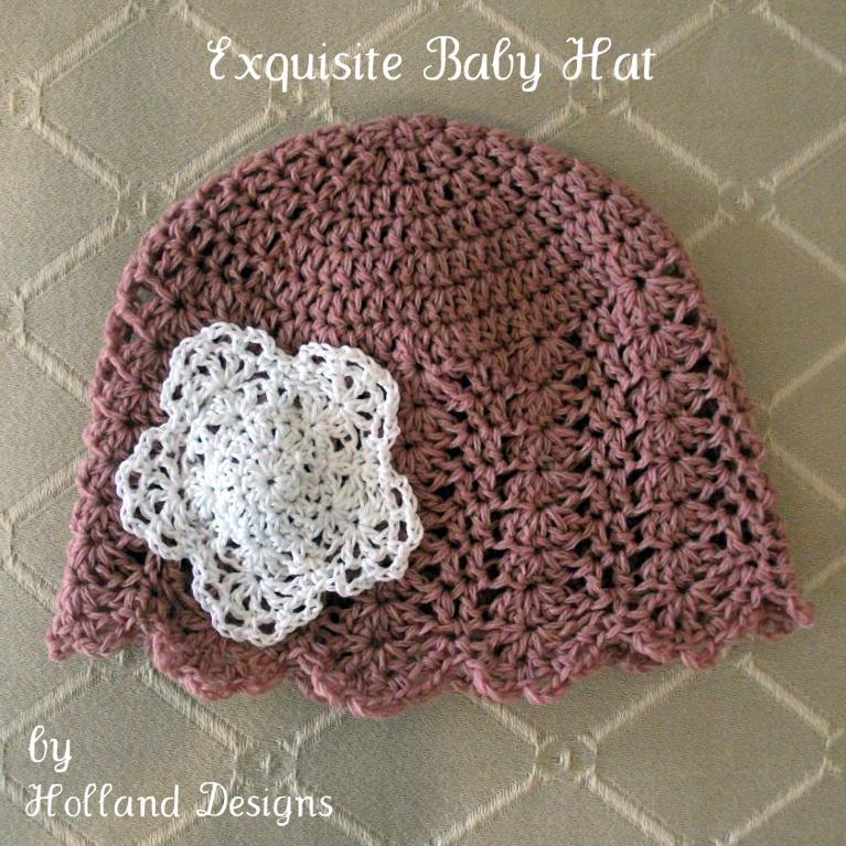 Exquisite crochet baby hat