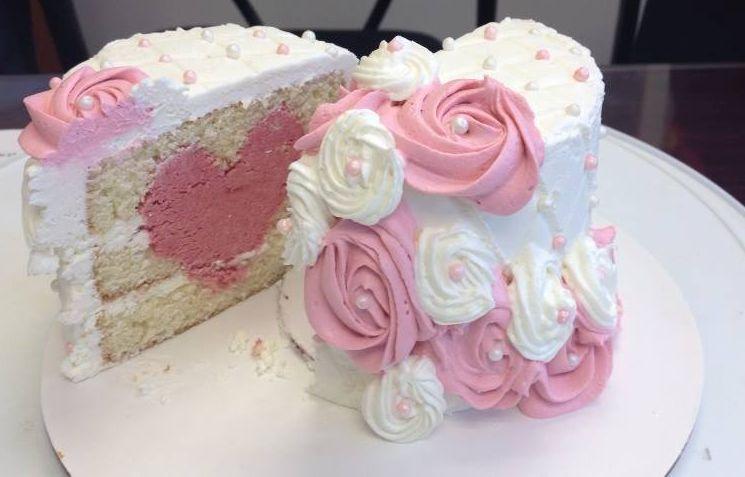 Heart Inside Cake