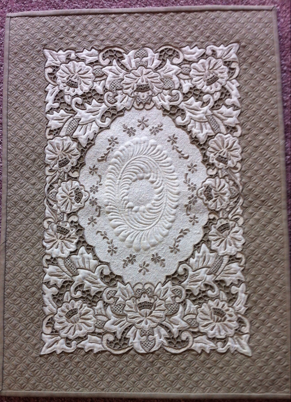 Linen Wholecloth Quilt Design