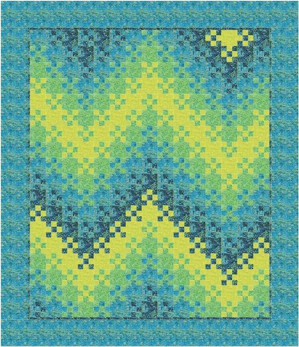 Luminous Stars Lap Quilt