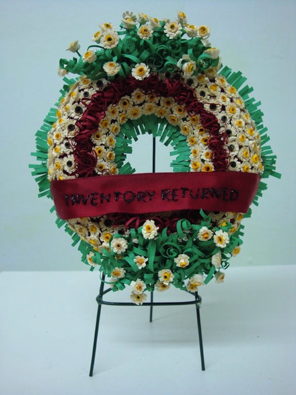 Gina Dawson Miniature Funeral Wreath 