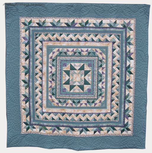 Blue Medallion Quilt 