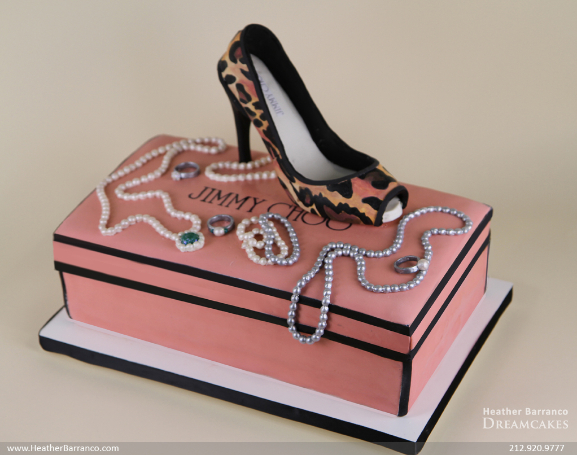 Jimmy Choo shoe cake 