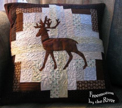 Deer Log Cabin Quilt 