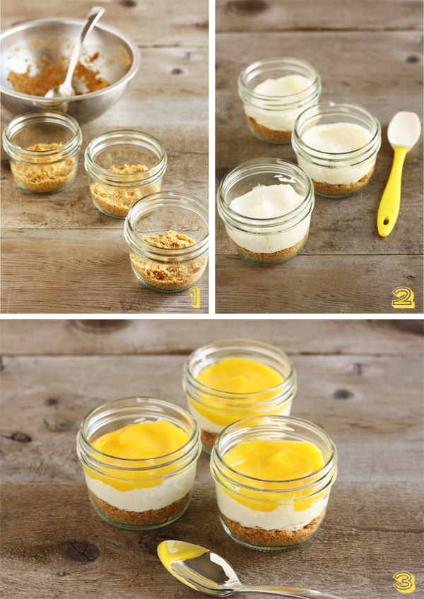 No-Bake Lemon Cheesecakes: Adding Graham Crackers & Cream