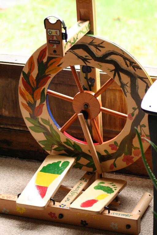 Painted Louet Spinning Wheel