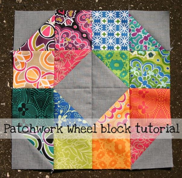 Patchwork Wheel Block Tutorial