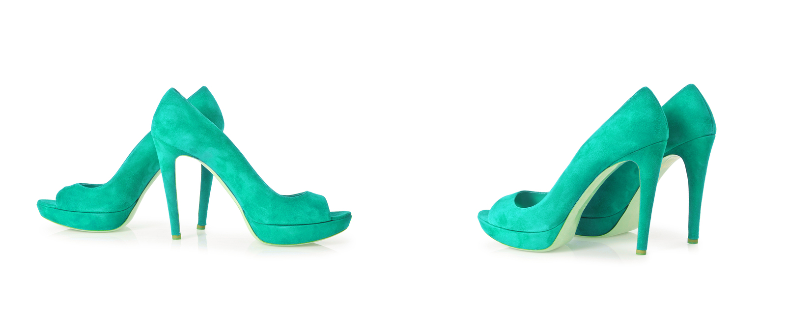 Teal Pair of Pumps: Product Photography Tips