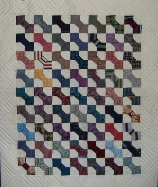 Silk Ties Patchwork Quilt Pattern