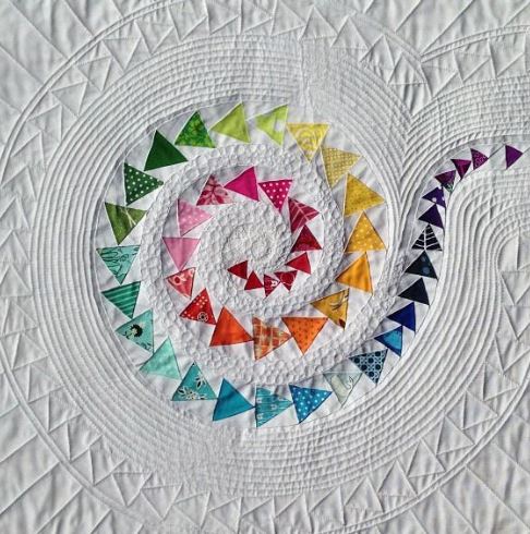 Spiral Geese Quilt