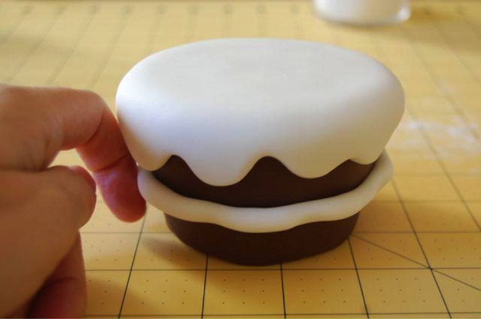 Step 15: Add Fondant Sausage to Water Line