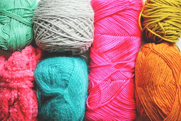 different textured yarn