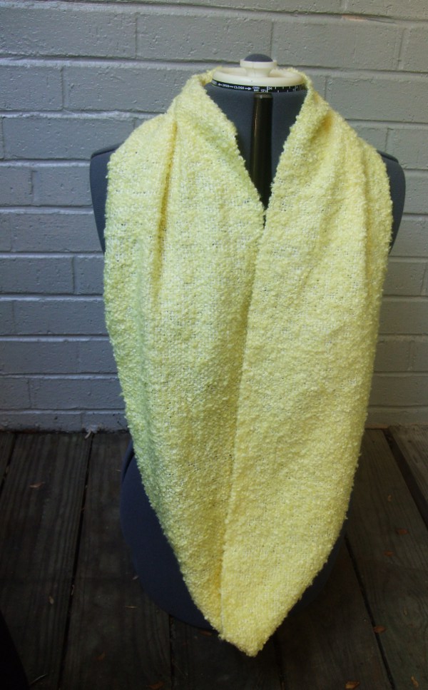 Yellow Woven Cowl Scarf