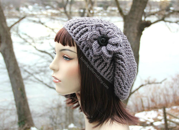 Reversible Textured Slouch hat