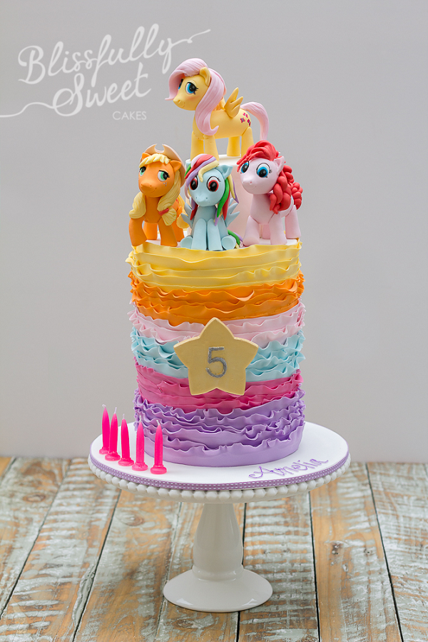 My Little Pony Ruffle Cake