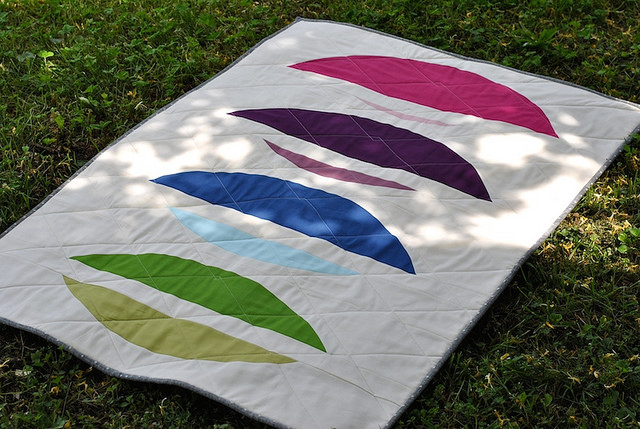 Bright Rainbow Echo Wall Quilt