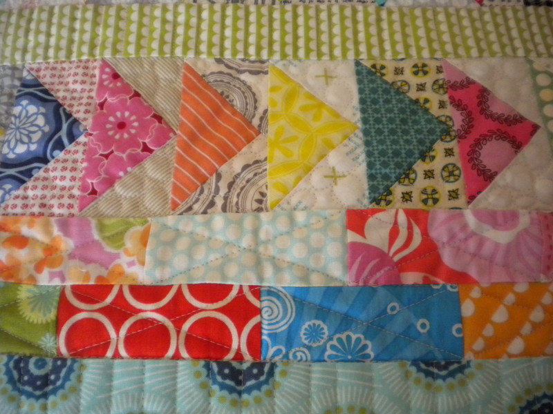 Tiny Triangle Scrap Quilt Border