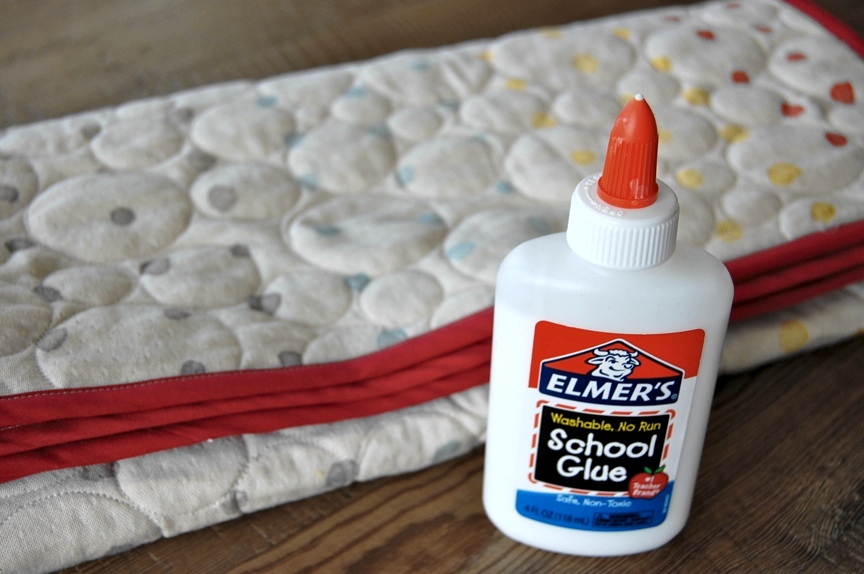 School Glue and Quilting Fabric