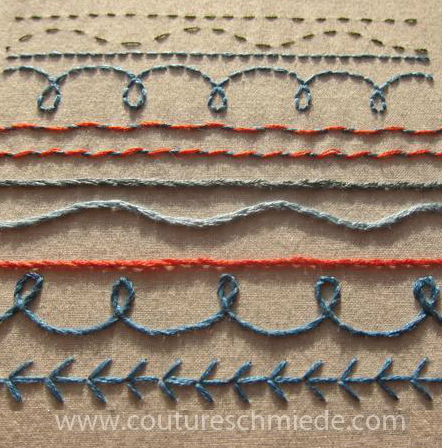 Flat stitches by Craftsy member Frabjous