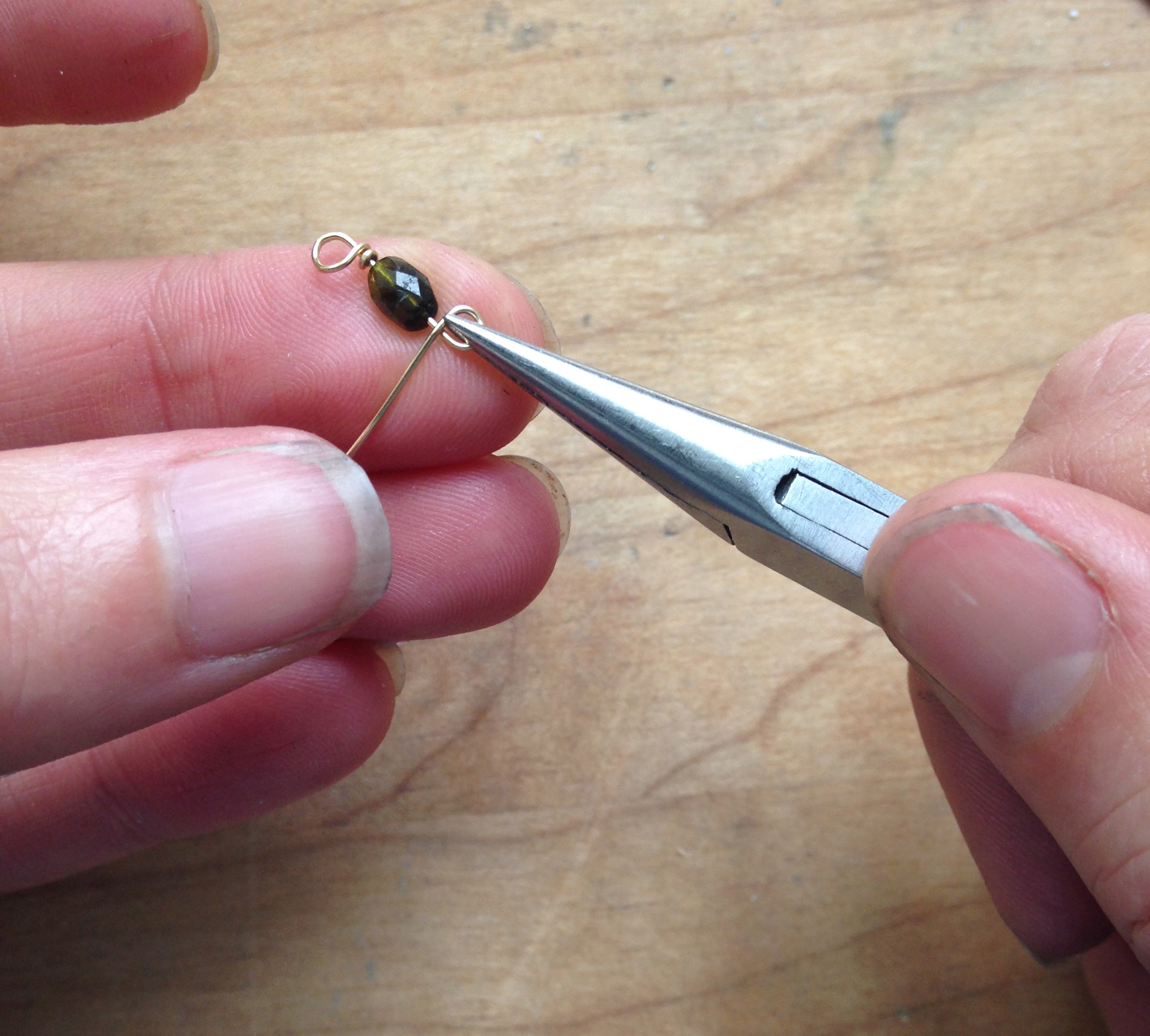 Adding a Bead to Wire Jewelry
