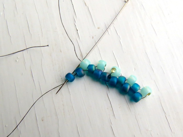5th bead of row two of peyote stitch