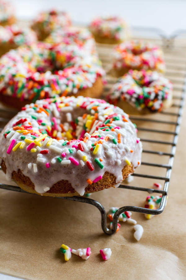Vanilla Glazed Baked Doughnut