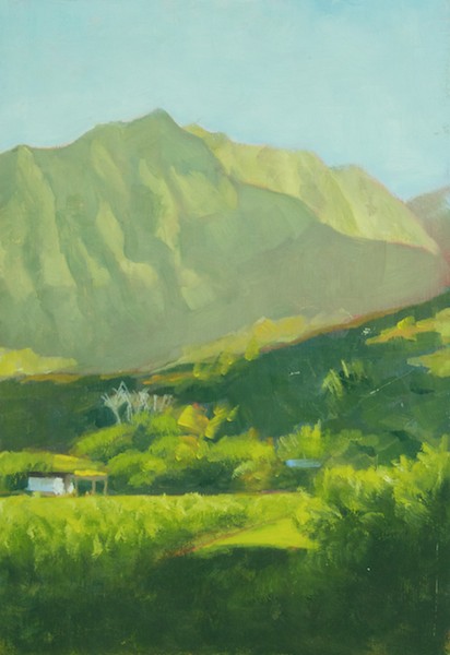 Kauai; oil 10x8'; four color painting