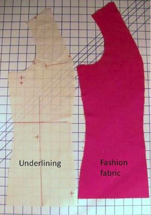 Matching Underlining With Pattern Fabric