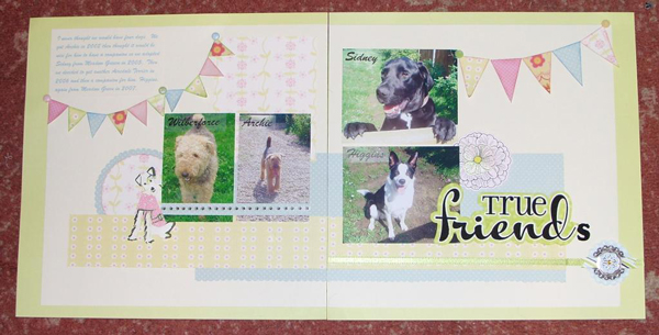 Pet Page Scrapbook Inspiration