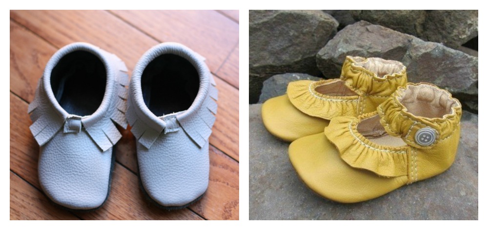 Baby Moccasins and Mary Jane-style shoes 