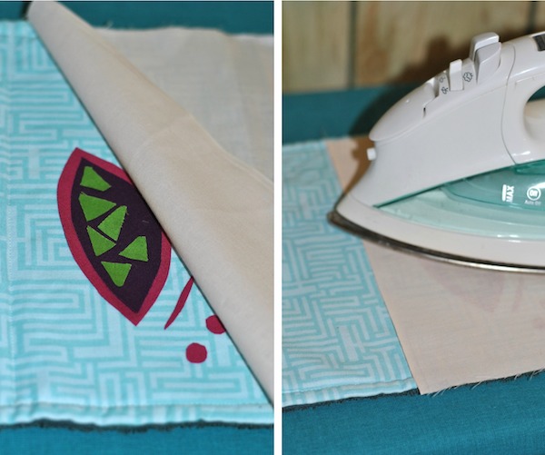 Ironing your fusible quilt pieces