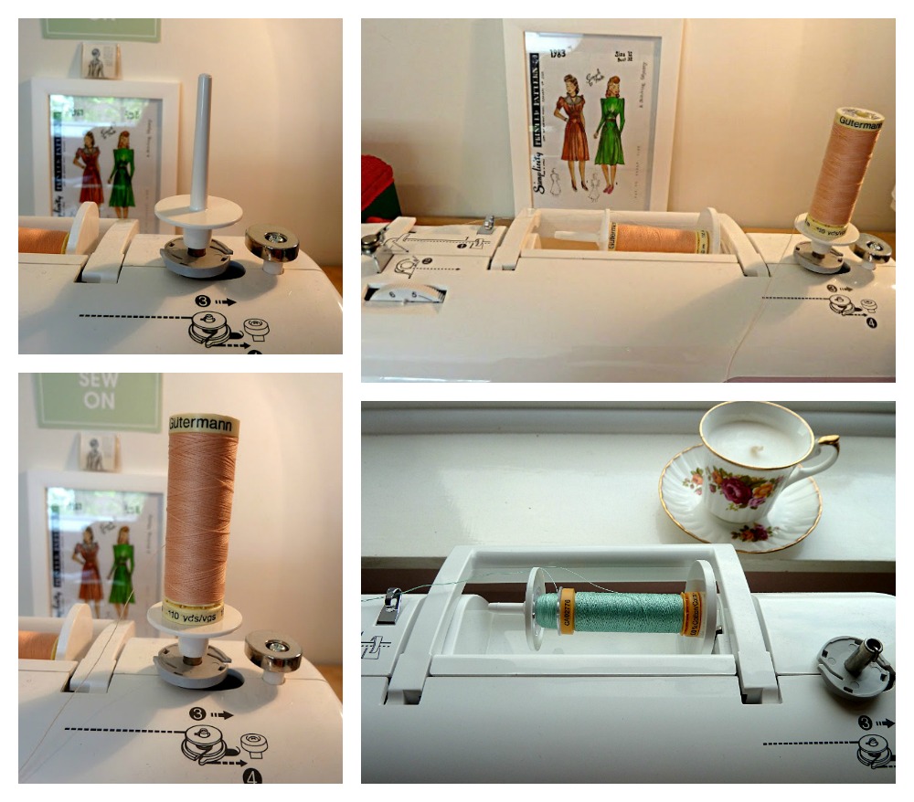 Sewing Machine Set-up Using a Double Needle