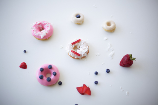 Display of Decorated Doughnuts
