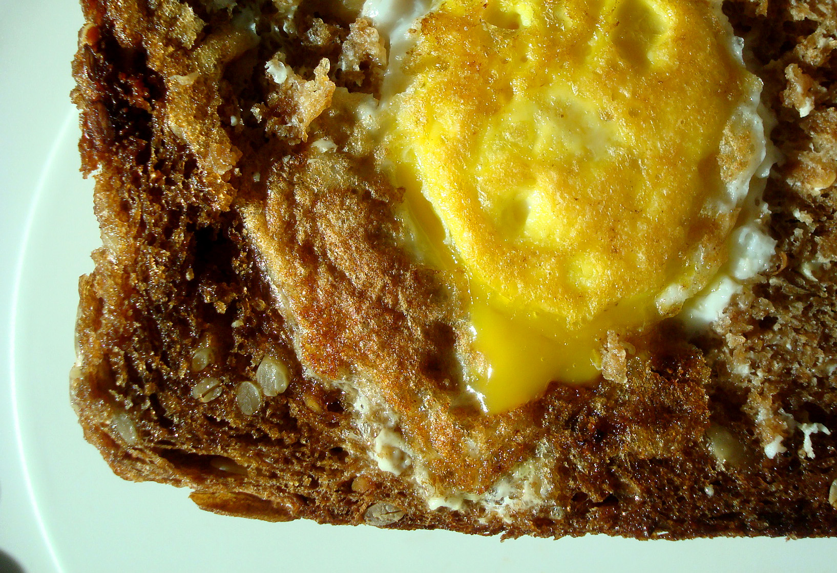 Perfect egg in a hole toast