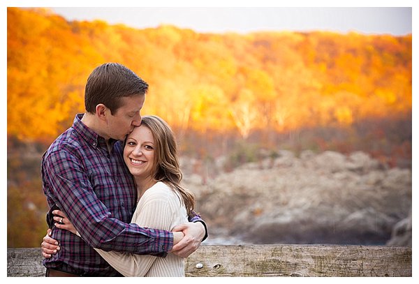 Couple hugging with fall colors - Bluprint.com 